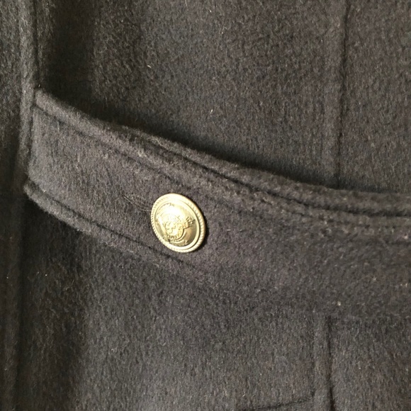 COPY - Navy wool pea coat pcoat peacoat jacket ou… - Picture 8 of 14